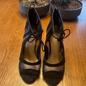 Elegant Black Women's Heels, 9M